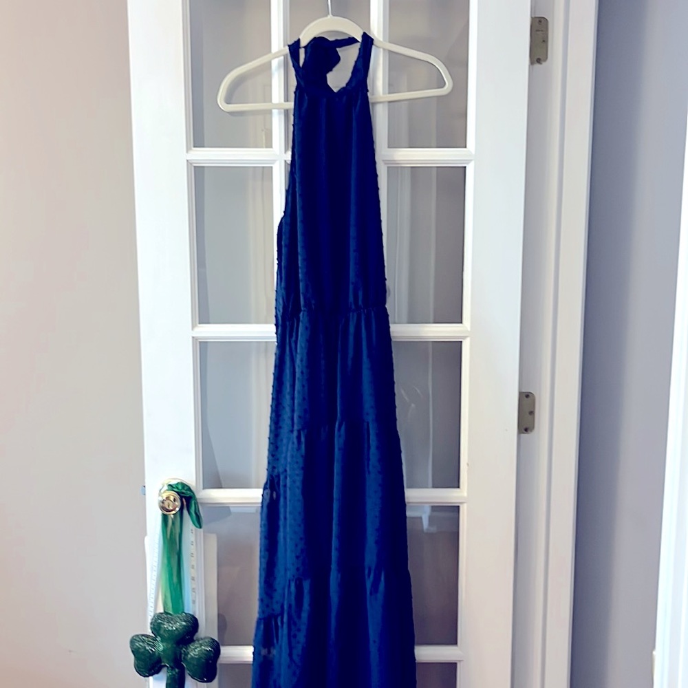 Amazon Pretty Garden maxi halter neck dress Size: Medium